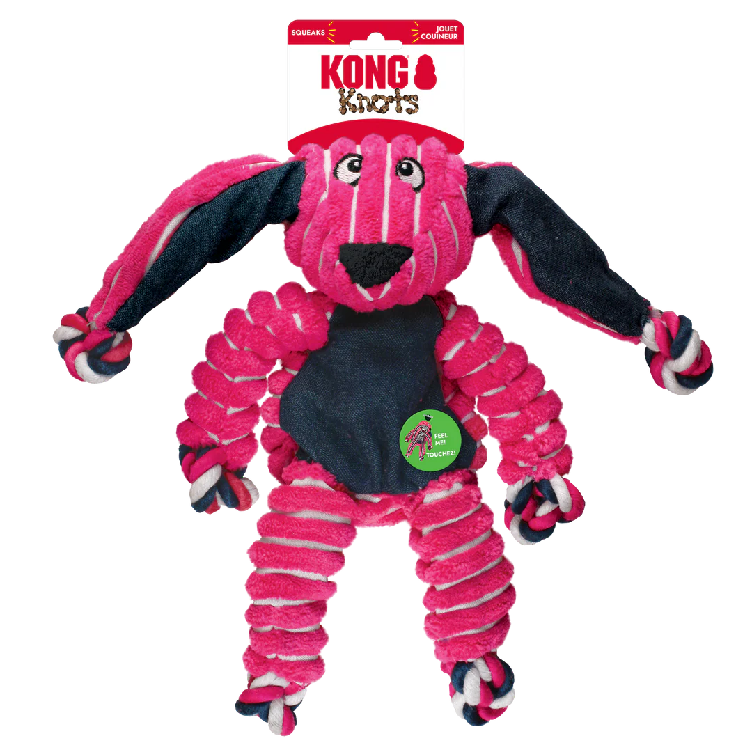 KONG Floppy Knots Medium Large Bunny Dog Toy