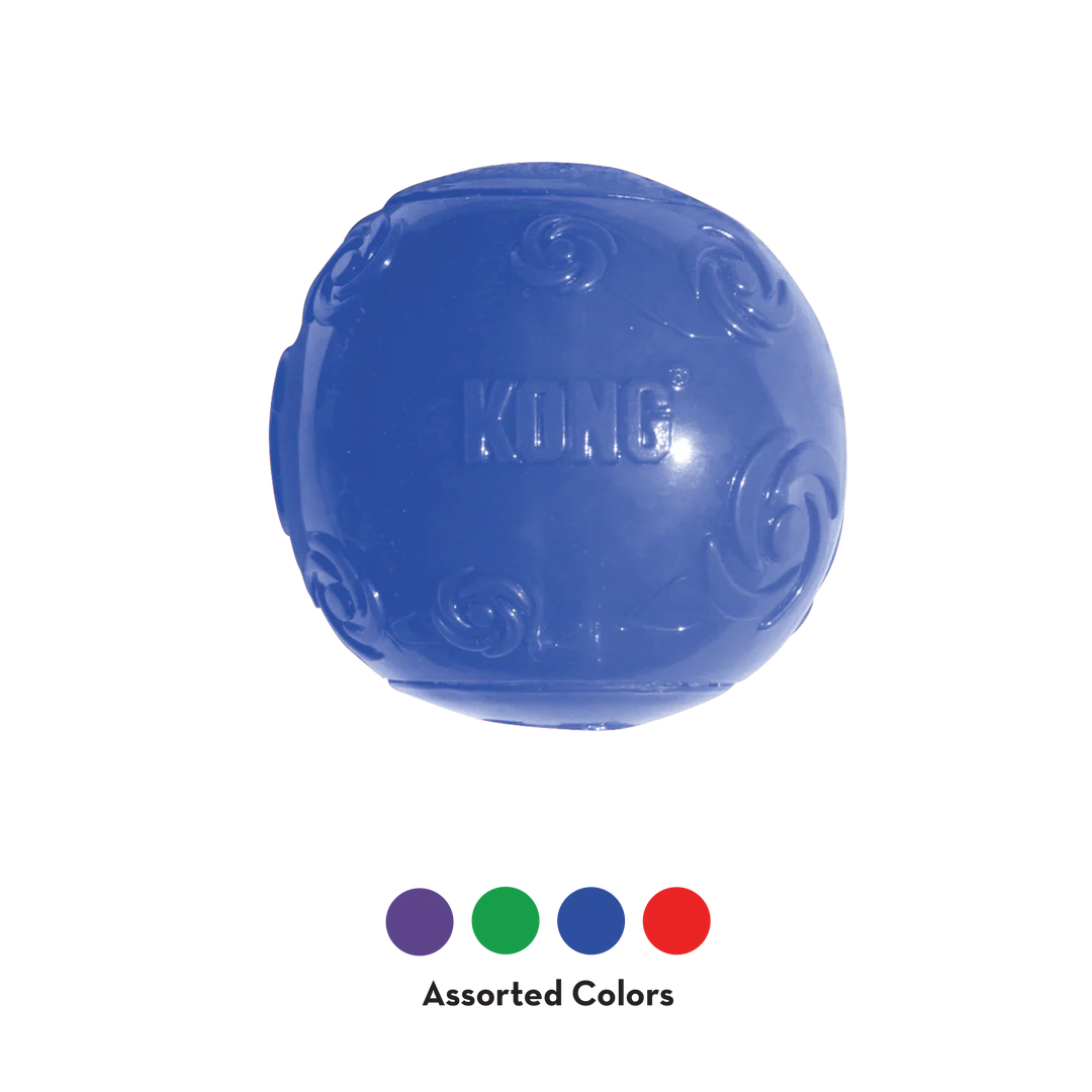 X-Large Kong Squeezz Round Fetch Ball Dog Toy