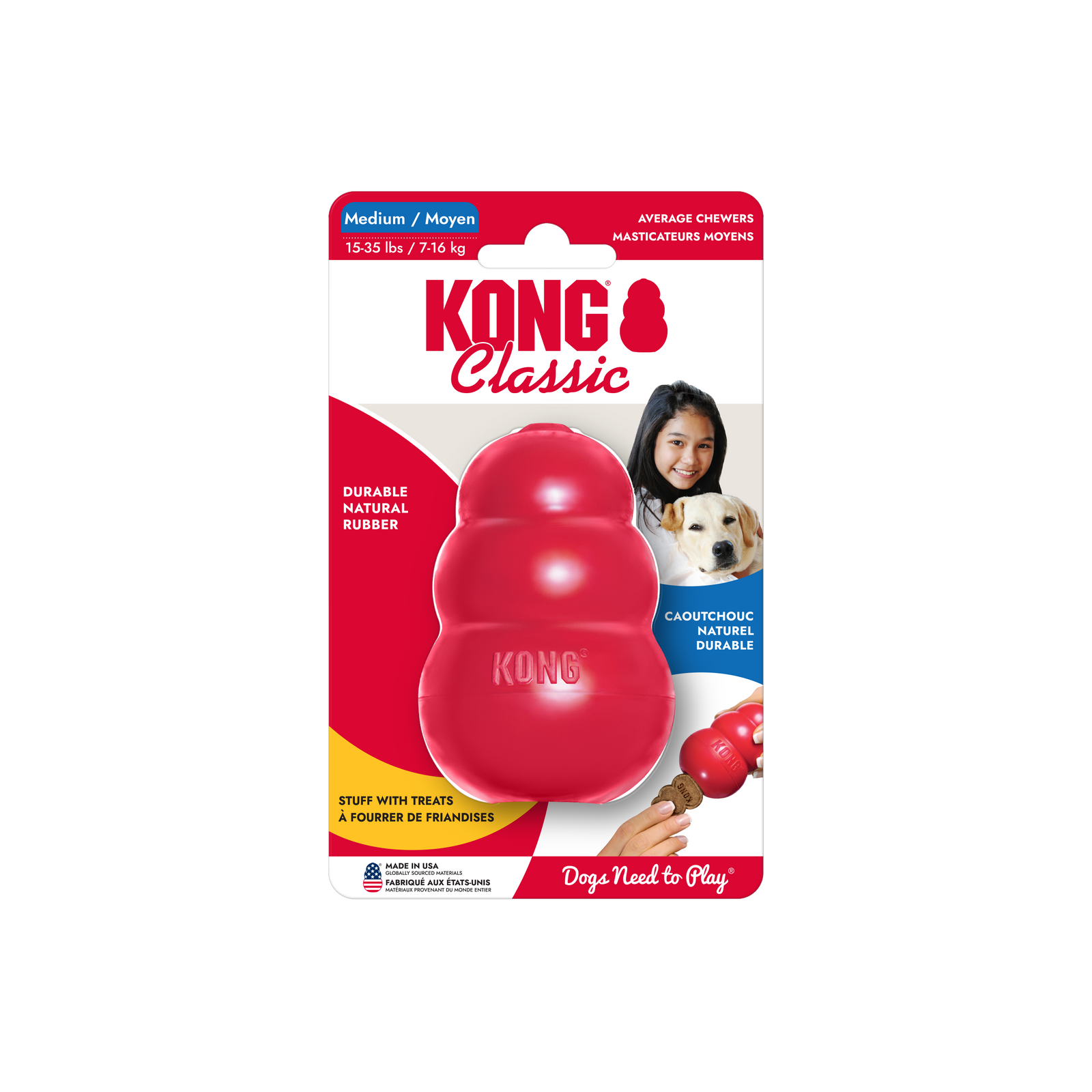 Red Kong Jawrobics Dog Toy Medium